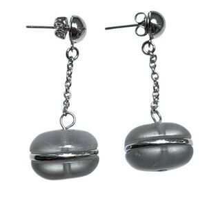 HSN x Roberto Faraone Mennella – Gray Bead Drop Earrings – Signed RFM